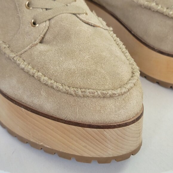 Kelsi Dagger Brooklyn Whip Clog Suede Booties Fawn Color Size 10 - Picture 6 of 16